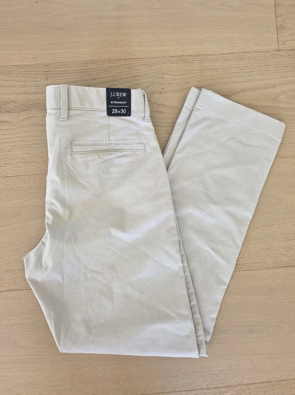 J.Crew Flex Chino Pants Men's 29x30 Light Gray NWT Stretch Slim